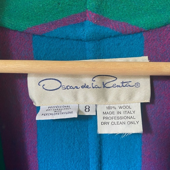 Oscar de la Renta vintage wool coat - Picture 3 of 6